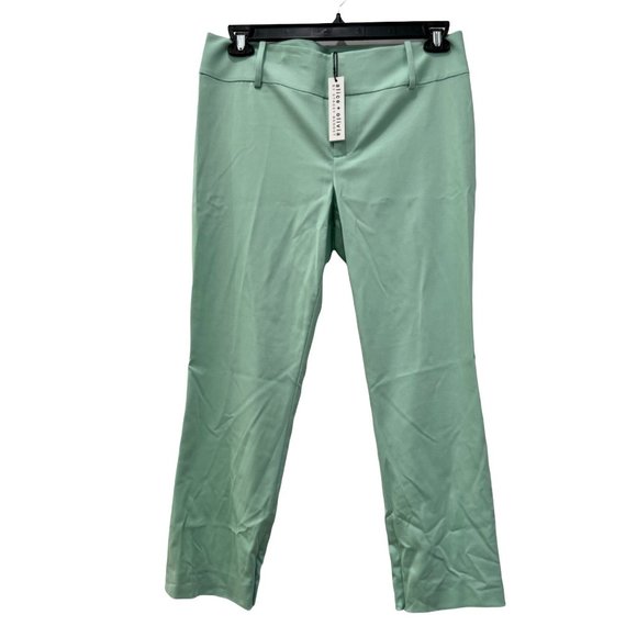 Alice + Olivia Pants - NWT Alice & Olivia Size 10 Stacey Slim-Fit Ankle Pants in Mint MSRP $275